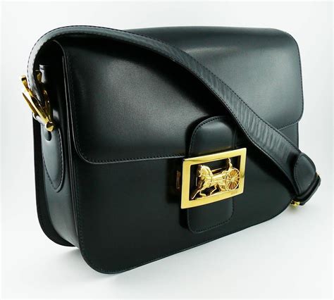 celine horse carriage bag|Celine Vintage Box Horse Carriage Bag .